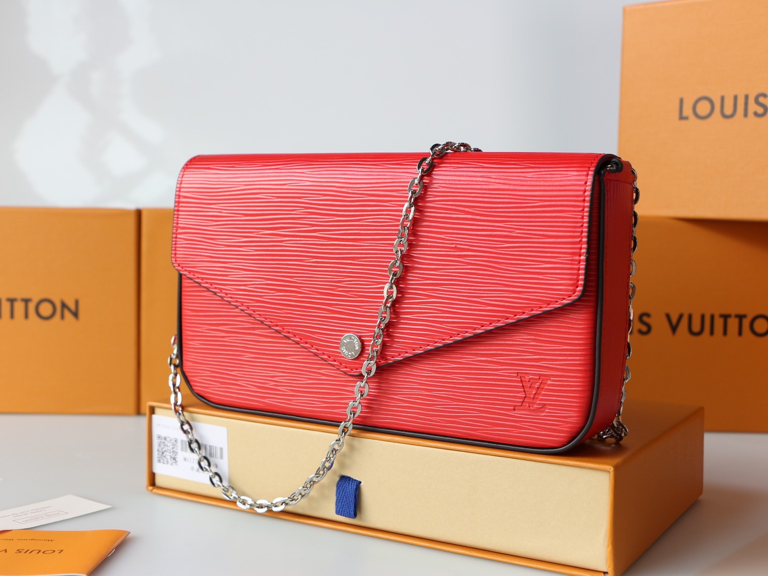 ブランド名M61276 Pochette Felicie - 高級水波纹レザー財布