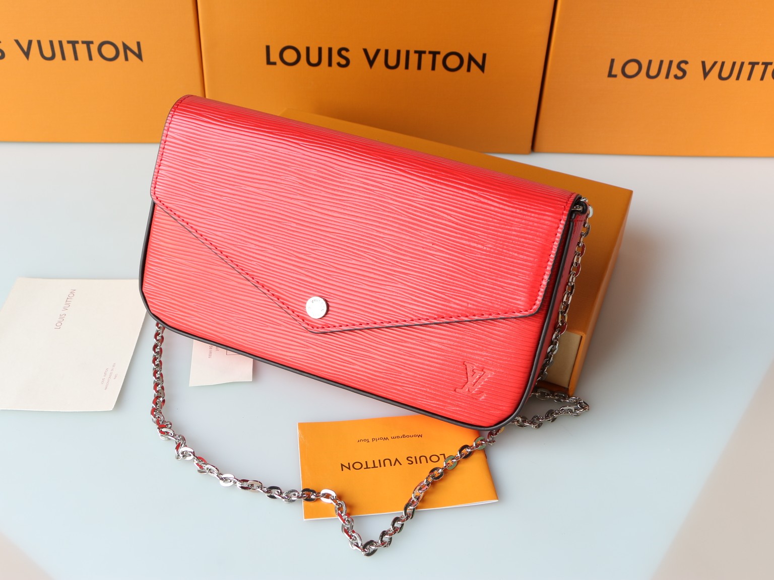 ブランド名M61276 Pochette Felicie - 高級水波纹レザー財布