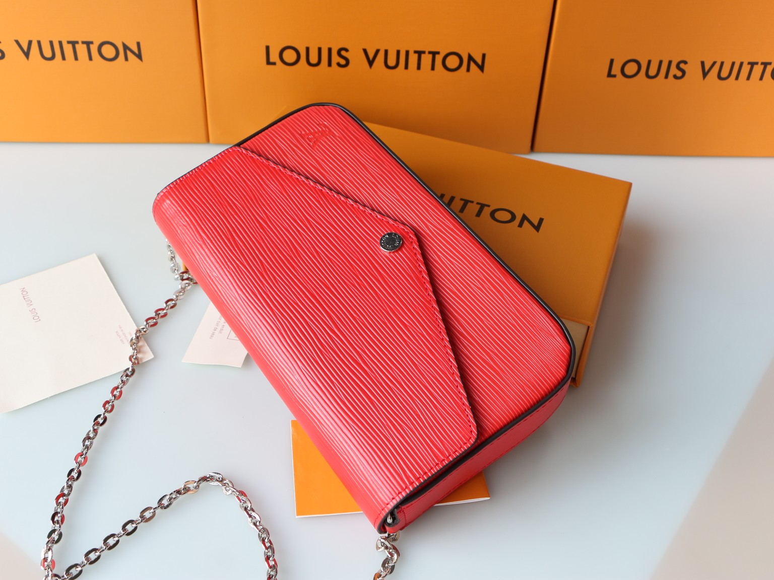 ブランド名M61276 Pochette Felicie - 高級水波纹レザー財布