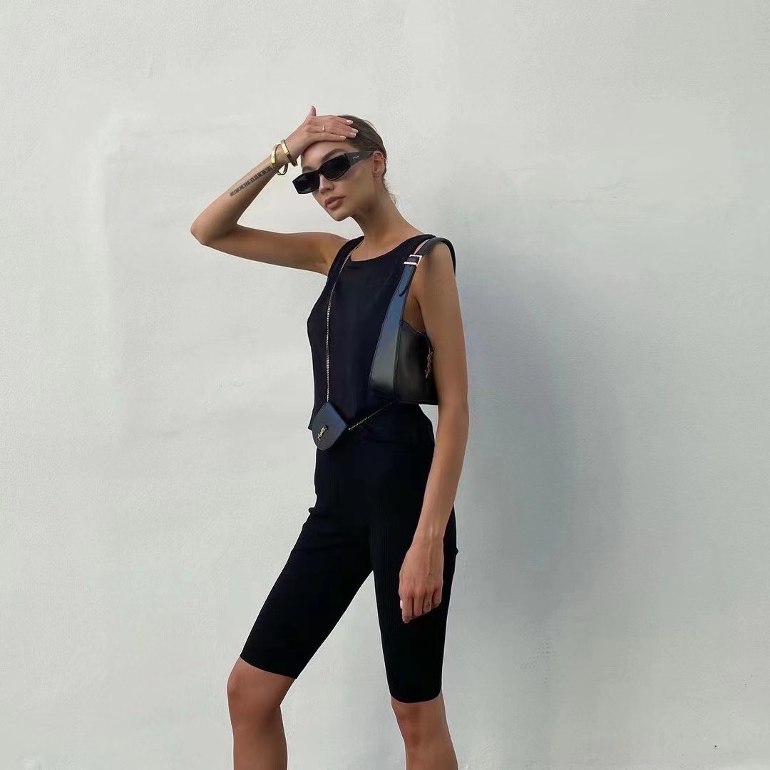 Saint laurent Ysl LE 5 À 7 平纹腋下包 657228黑色