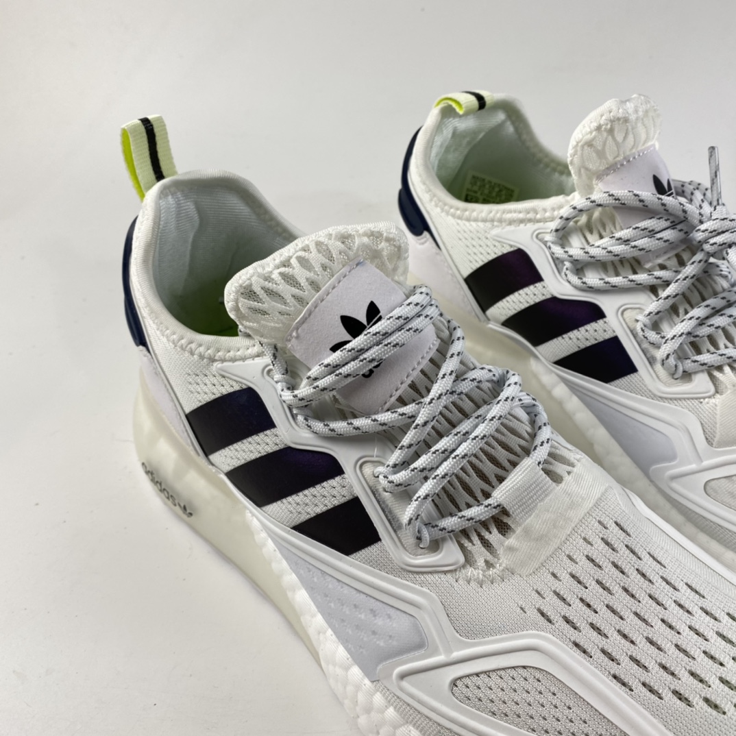 P220   Ad ZX 2K Boost 网纱针织呼吸面套脚休闲运动慢跑鞋 FX8489