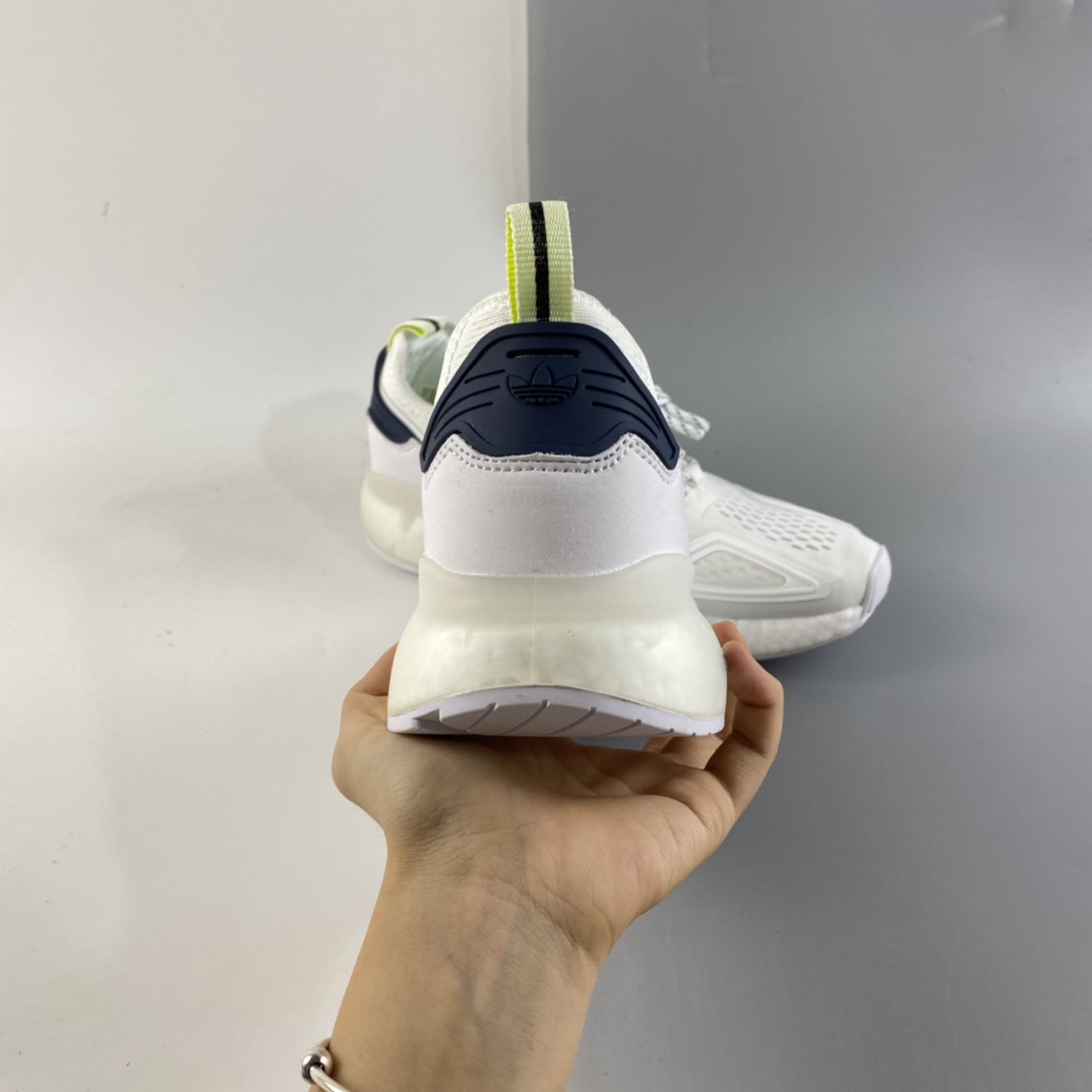 P220   Ad ZX 2K Boost 网纱针织呼吸面套脚休闲运动慢跑鞋 FX8489