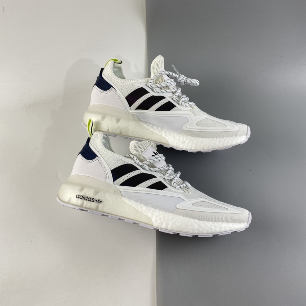 P220   Ad ZX 2K Boost 网纱针织呼吸面套脚休闲运动慢跑鞋 FX8489