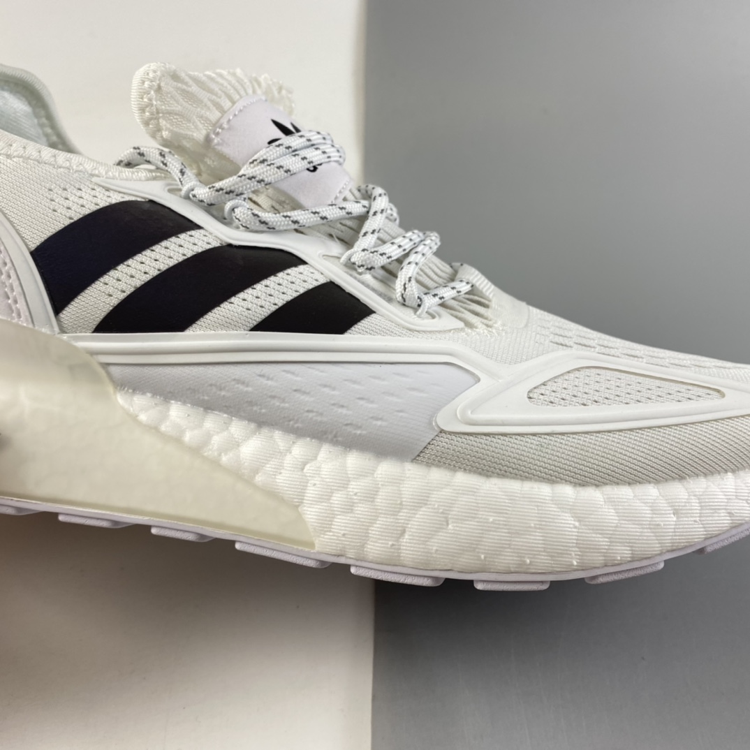 P220   Ad ZX 2K Boost 网纱针织呼吸面套脚休闲运动慢跑鞋 FX8489