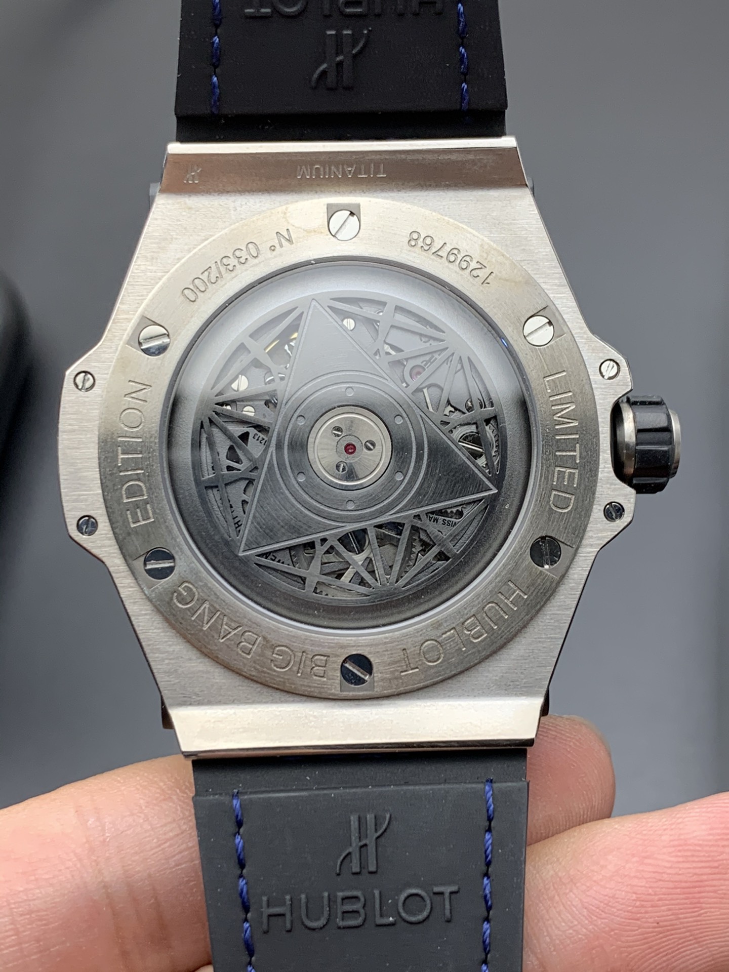 Hublot WWF 钛蓝刺青