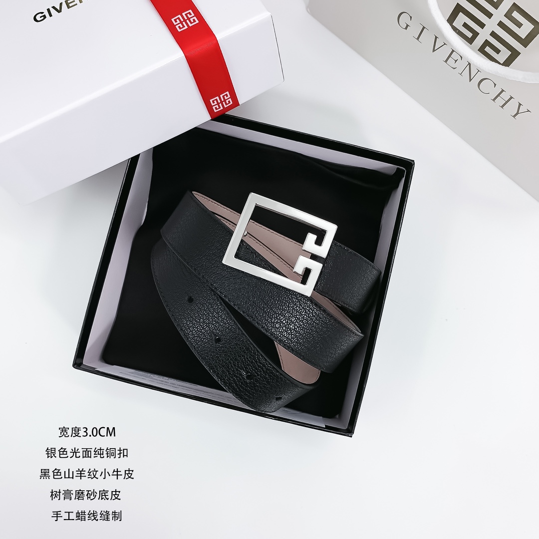 High-Quality Goat-Grained Belt for Ms. Guangxi: Manual Style, Value-for-Money, 3.0cm Width - 图片 1