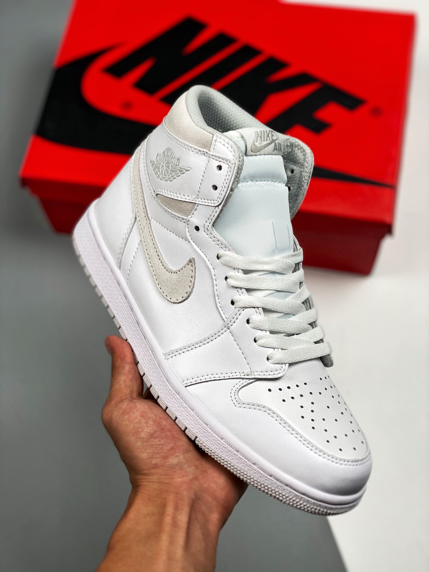 Air Jordan 1 High 85 “Neutral Grey” Gris y blanco Producto de gran fábrica original Calidad máxima en el mismo rango de…