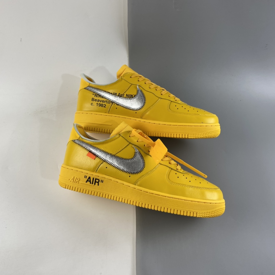 P400  Off-White X NK Air Force 1 ” University Gold ” OW联名空军一号低帮 DD1876-700