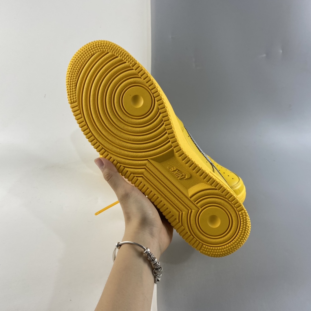 P400  Off-White X NK Air Force 1 ” University Gold ” OW联名空军一号低帮 DD1876-700