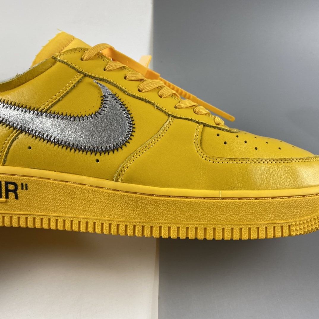 P400  Off-White X NK Air Force 1 ” University Gold ” OW联名空军一号低帮 DD1876-700