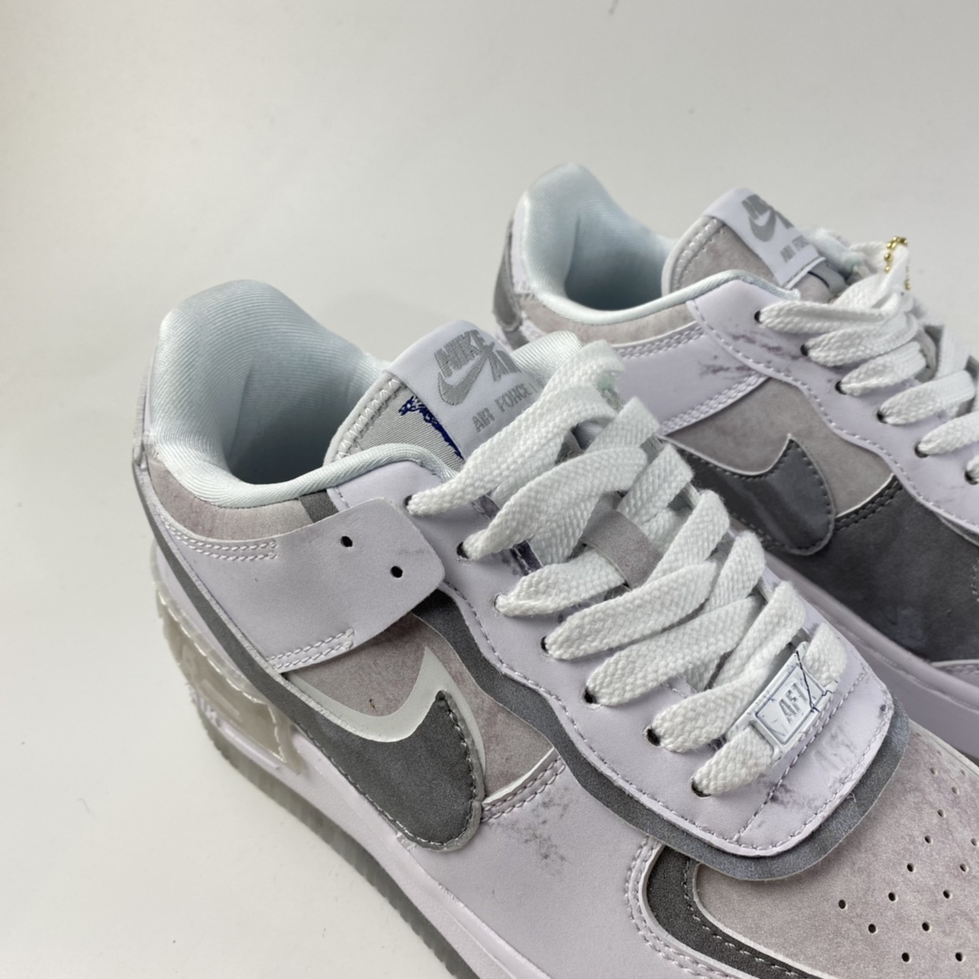P200  Nk Air Force 1 Shadow 空军一号轻量增高低帮百搭板鞋”拼接马卡龙” DJ4635-100