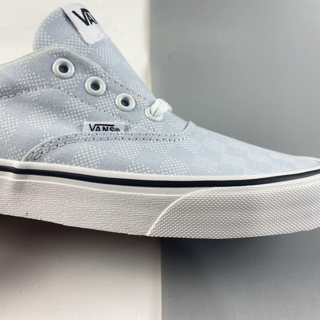 P150  Vans Doheny Era 范斯官方-网红小白鞋 奶蓝色棋盘格低帮帆布鞋 VN0A3MVZ3QN