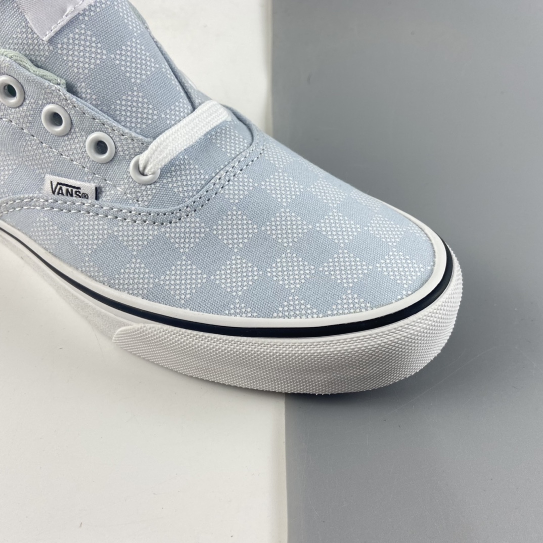 P150  Vans Doheny Era 范斯官方-网红小白鞋 奶蓝色棋盘格低帮帆布鞋 VN0A3MVZ3QN