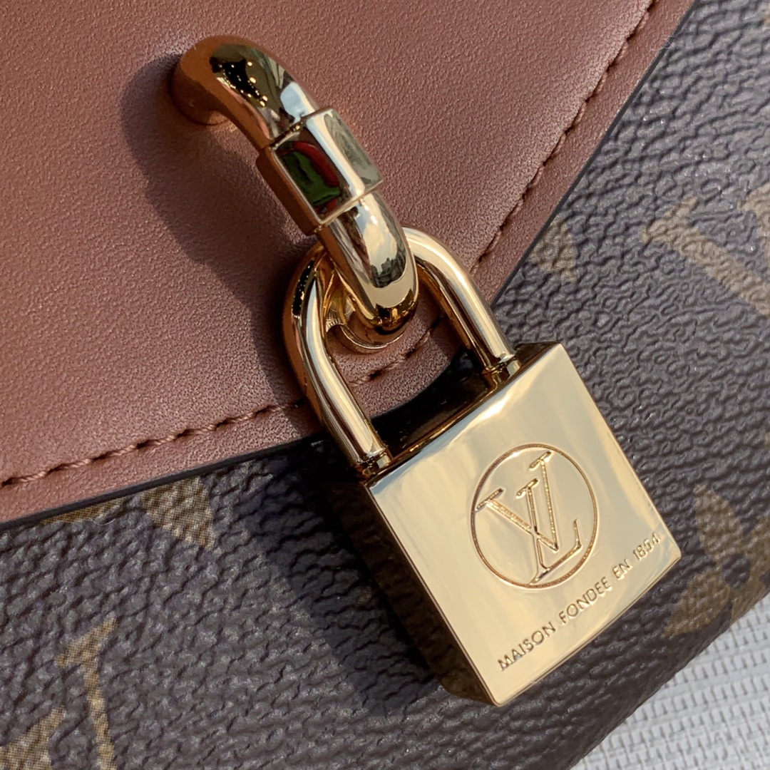 Louis Vuitton LV Padlock on Strap 腋下包 M80763焦糖色