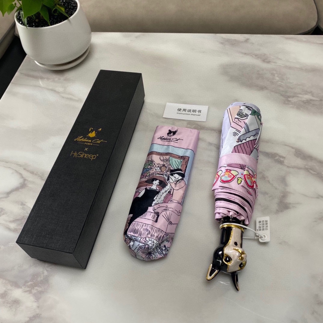 HePburCat赫本猫三折自动折叠