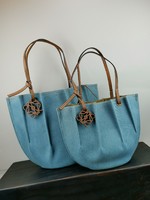 Loewe Handbags Tote Bags Cowhide Denim Fashion
