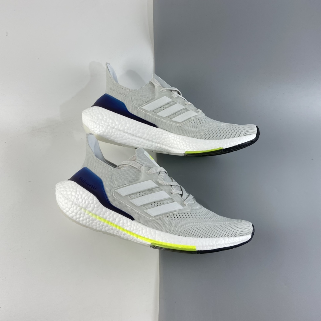 P200 AD UltraBoost 21 加厚爆米花袜套式针织鞋面休闲运动慢跑鞋 FY0371