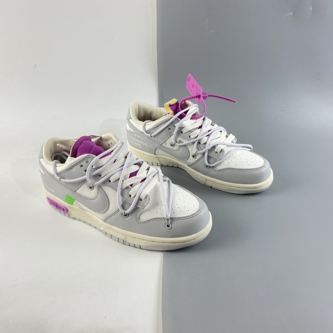P400  Off-White x Nike SB Dunk Low”The 50”扣篮系列低帮经典百搭休闲运动板鞋 DM1602-118
