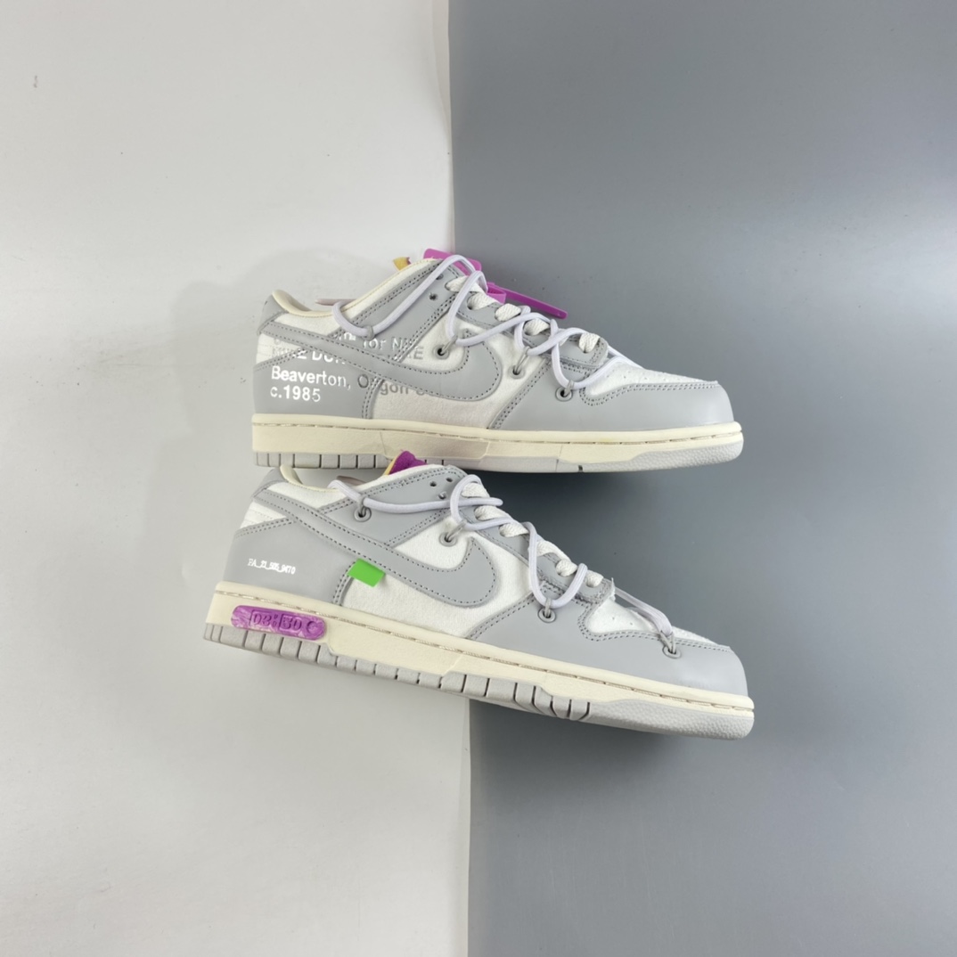 P400  Off-White x Nike SB Dunk Low”The 50”扣篮系列低帮经典百搭休闲运动板鞋 DM1602-118