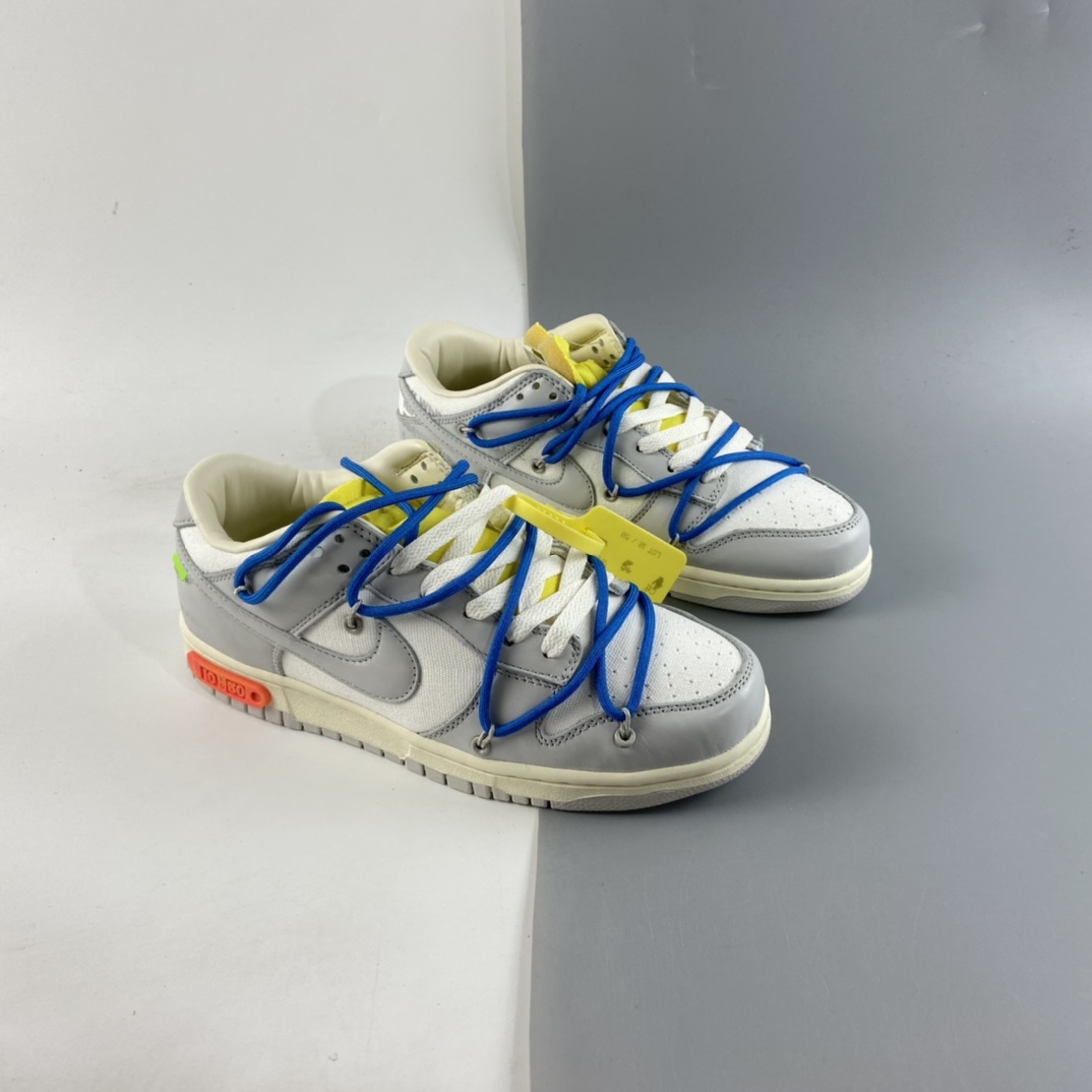 P380  独立品牌Off-White x Nike SB Dunk Low”The 50”扣篮运动板鞋 DM1602-112
