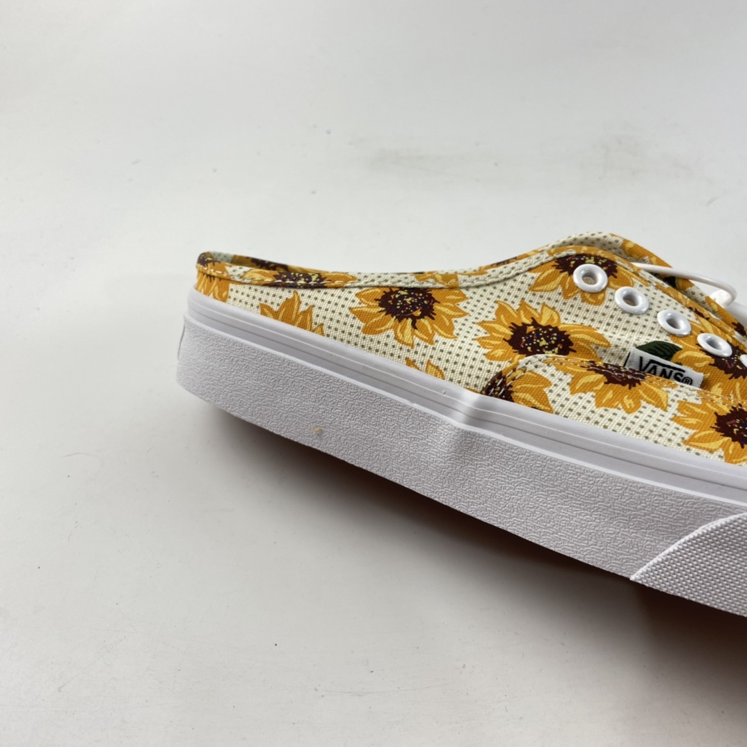 P140  Vans Authentic 清晰夏日半拖雏菊向日葵 印花 VN0A5HYP6SR