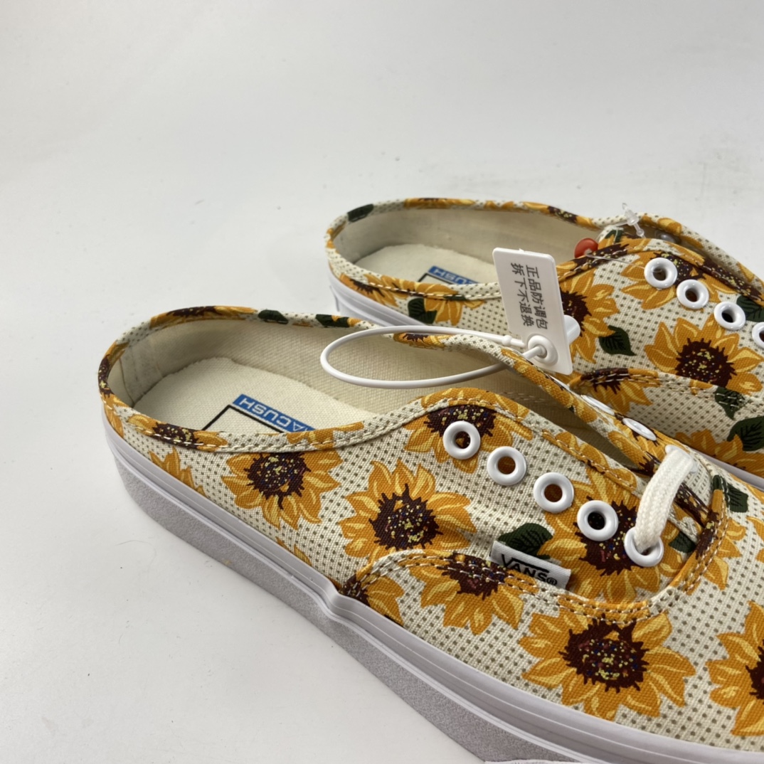 P140  Vans Authentic 清晰夏日半拖雏菊向日葵 印花 VN0A5HYP6SR