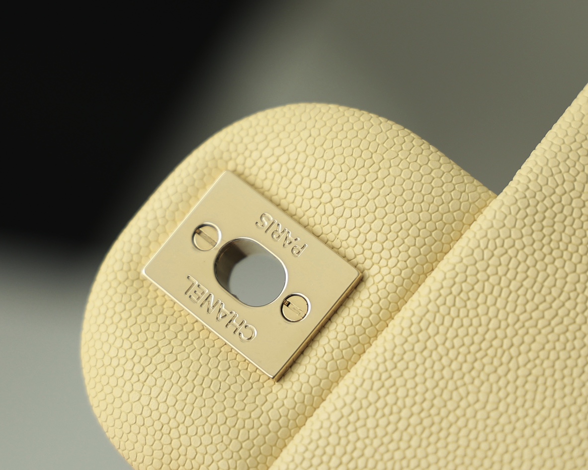 Chanel CF20大mini Classic flap bag A01116牛皮小鸡黄
