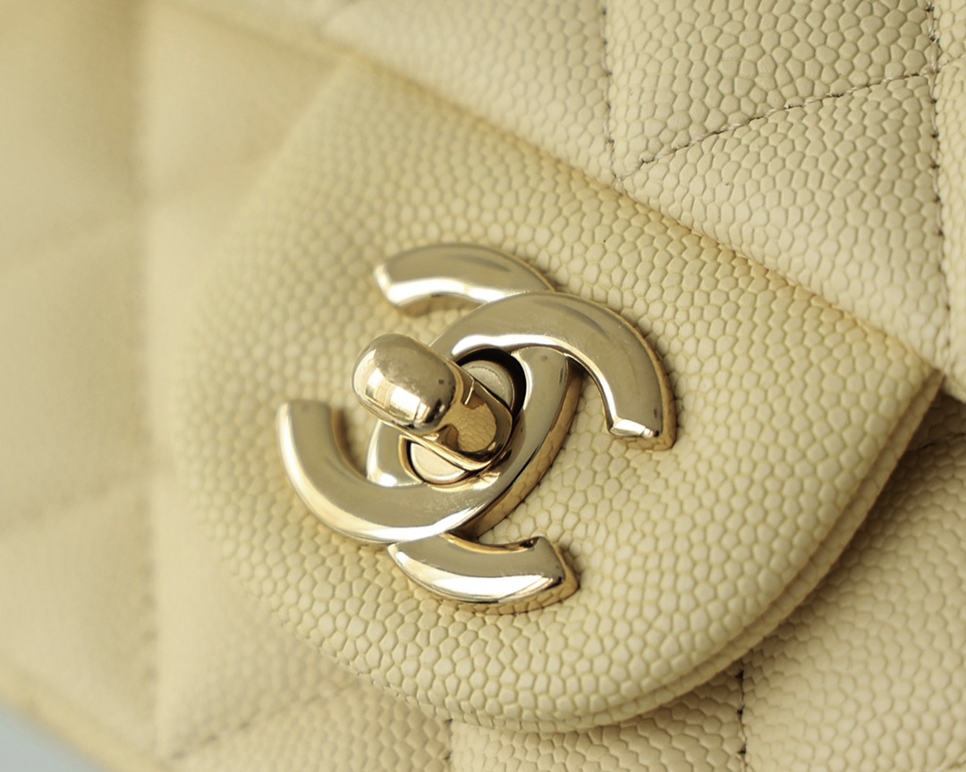 Chanel CF20大mini Classic flap bag A01116牛皮小鸡黄