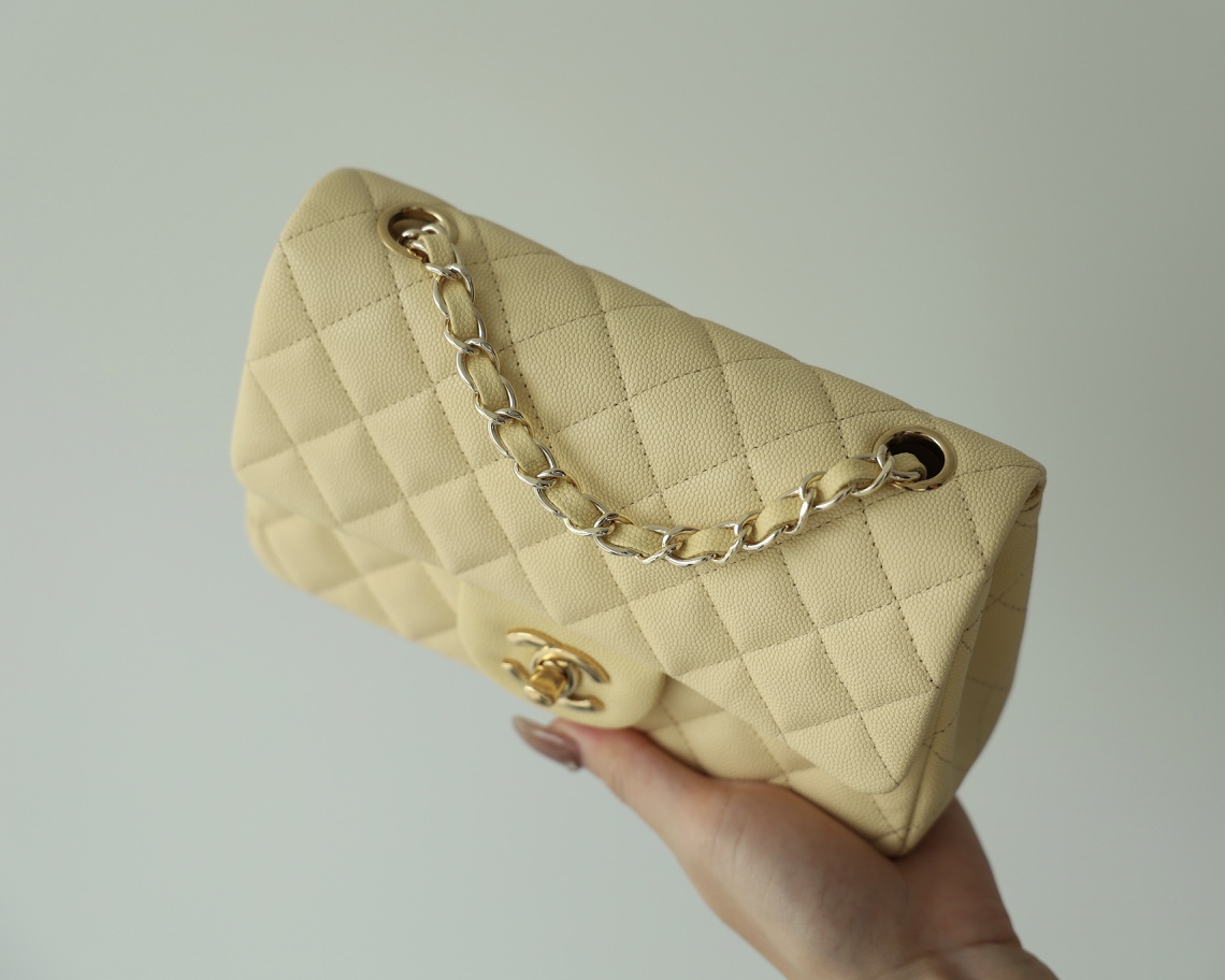 Chanel CF20大mini Classic flap bag A01116牛皮小鸡黄