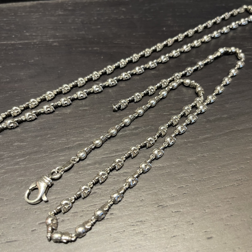 Chrome Hearts 新品上架𝗖𝗵𝗿𝗼𝗺𝗲 𝗛𝗲𝗮𝗿𝘁𝘀 克罗心桃心骷髅头项链