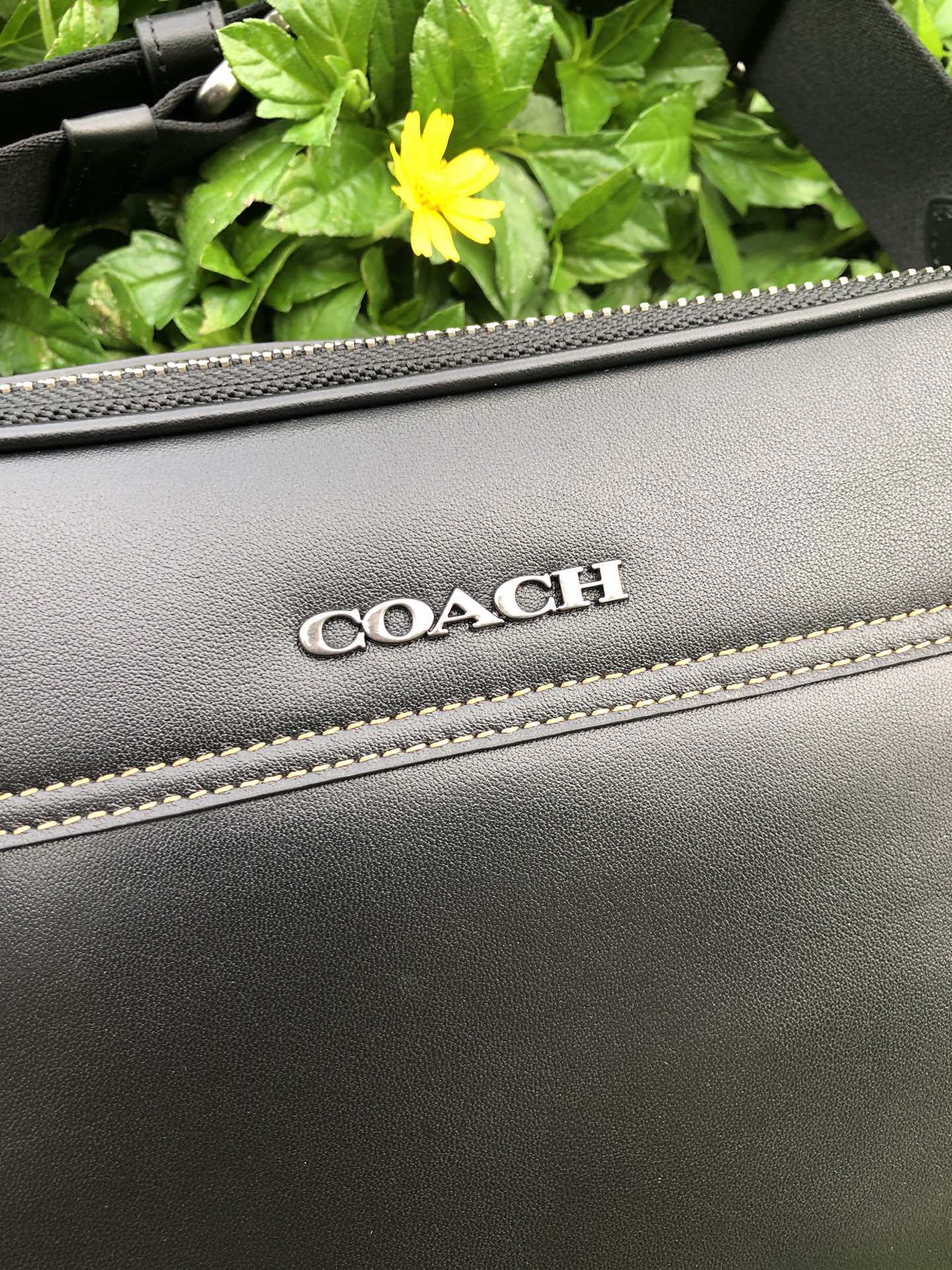 Coach C家纯原C4148 2021最新款COACH 蔻驰 奥莱款 款 全头层牛皮、男士单肩背斜挎包