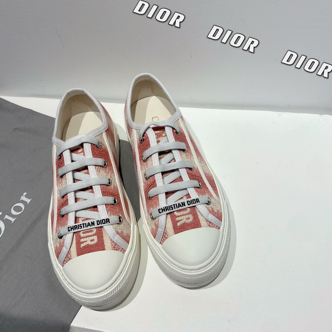 Dior 2022 collection croisière nouvelle Walk'n'Dior chaussures décontractées à lacets Etoile embossé logo CD lettres qualité top réplique