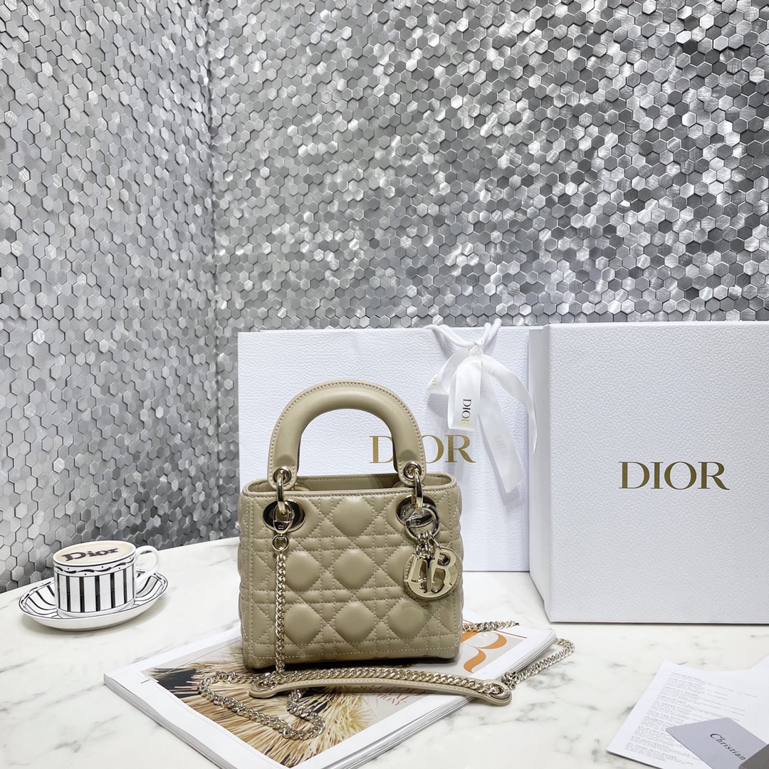 Dior Luxury
 Bags Handbags Gold Sewing Sheepskin Lady Chains