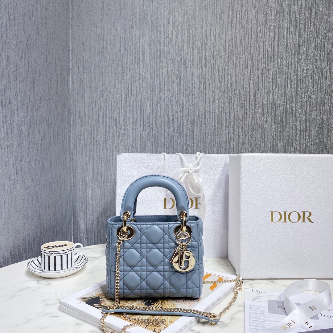 Dior Bags Handbags Best Replica 1:1
 Gold Sewing Sheepskin Lady Chains