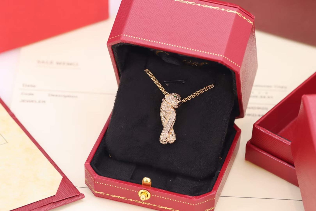 Cartier 卡地亚 Cartier高级珠宝系列 满钻豹子项链