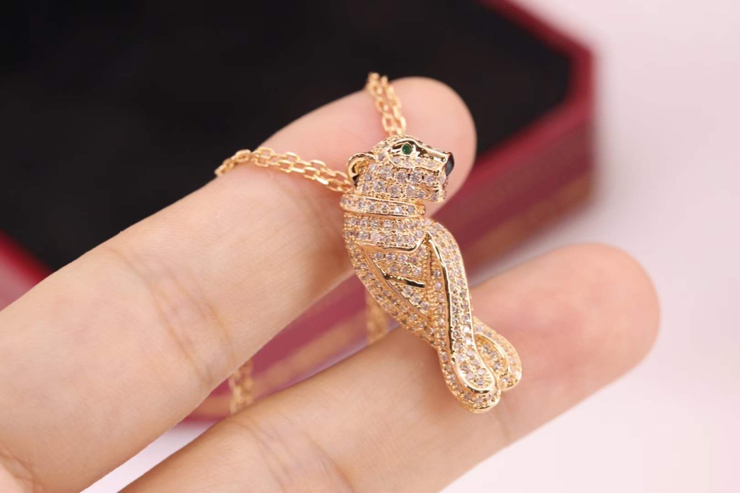 Cartier 卡地亚 Cartier高级珠宝系列 满钻豹子项链