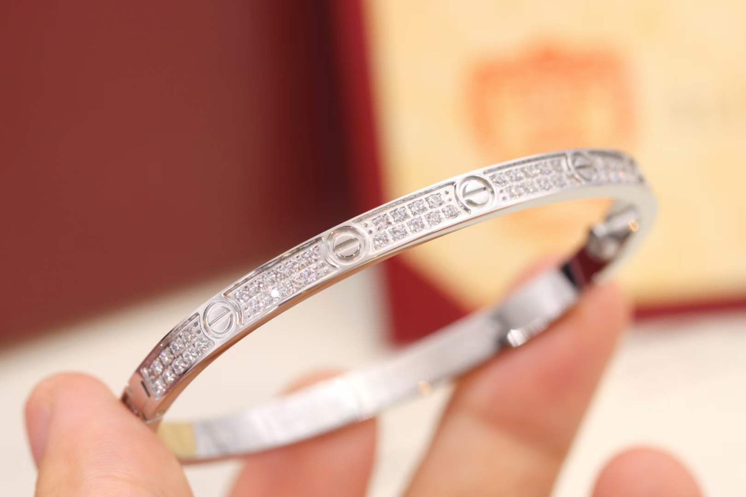 Cartier Cartier卡地亚 LOVE系列 窄版满天星手镯