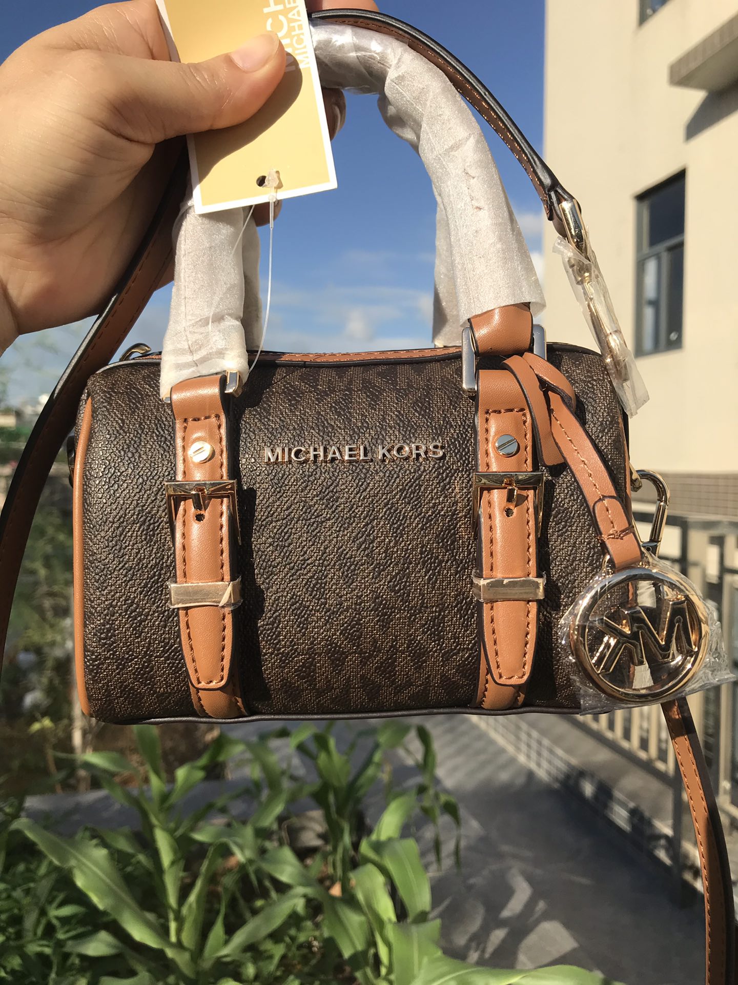 Michael Kors MK 新款Bedford Legacy迷你手提斜挎波士顿包