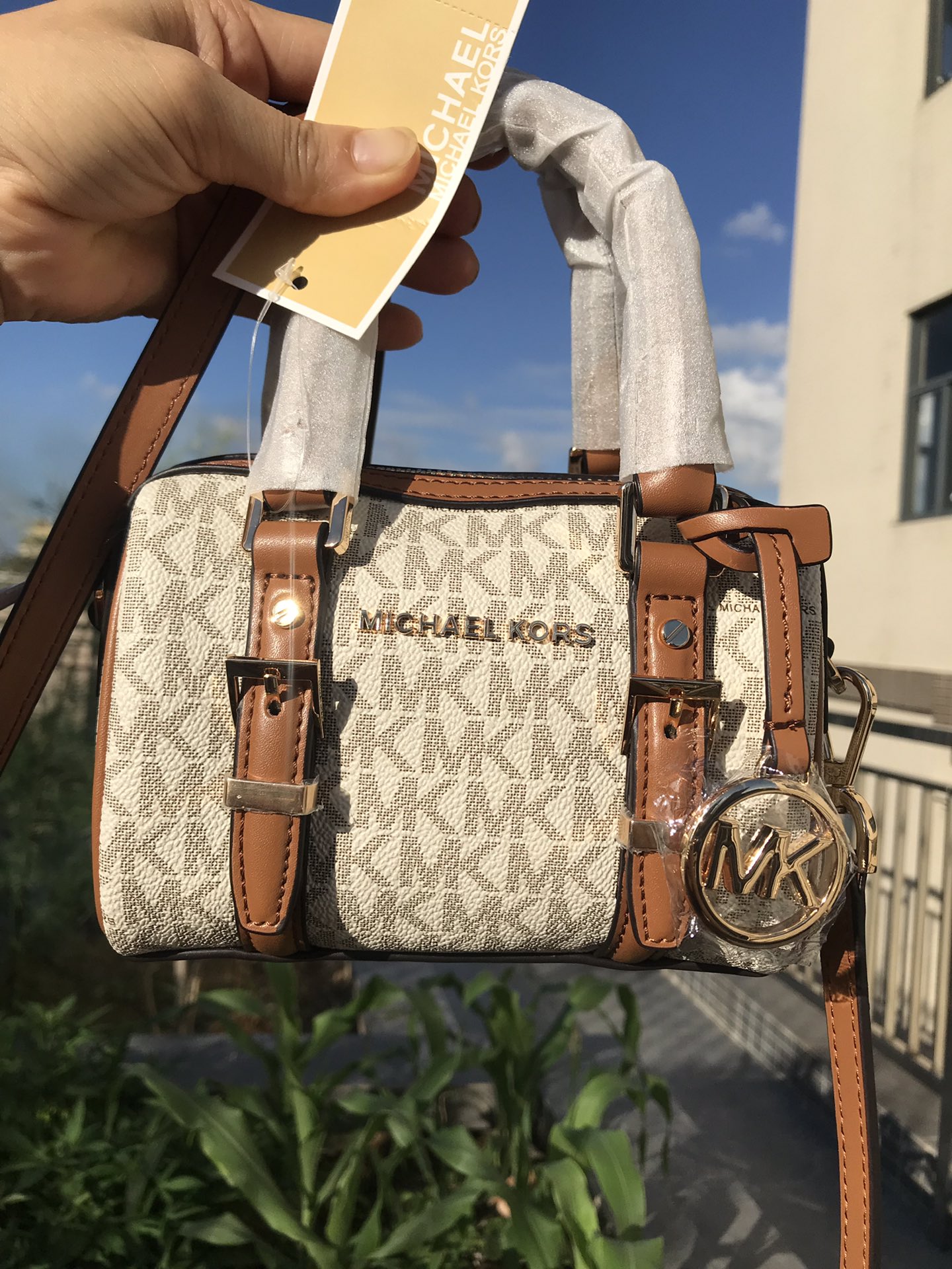 Michael Kors MK 新款Bedford Legacy迷你手提斜挎波士顿包