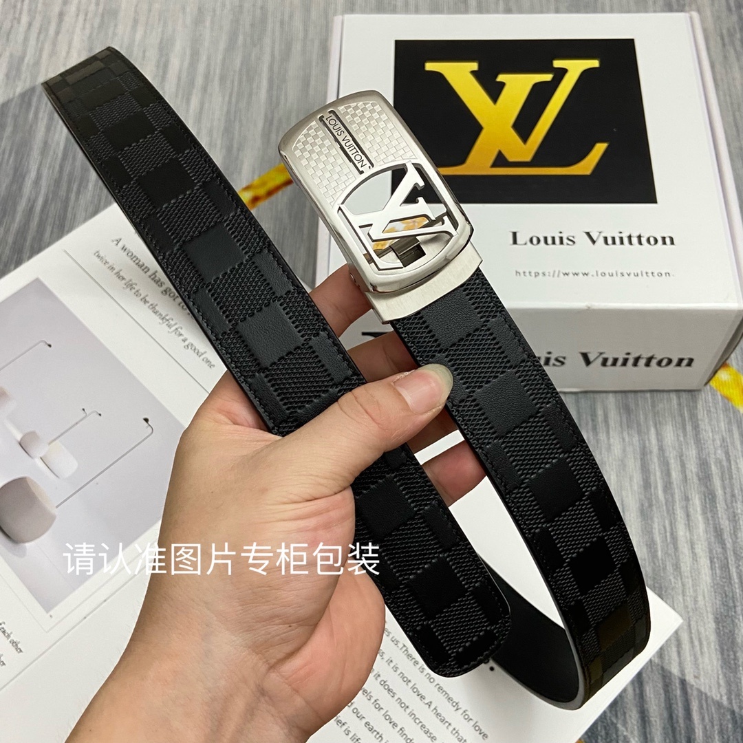 品牌LV路易威登原单皮带腰带单面使用