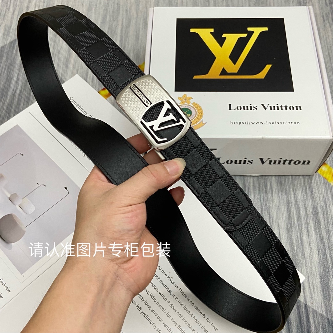 品牌LV路易威登原单皮带腰带单面使用