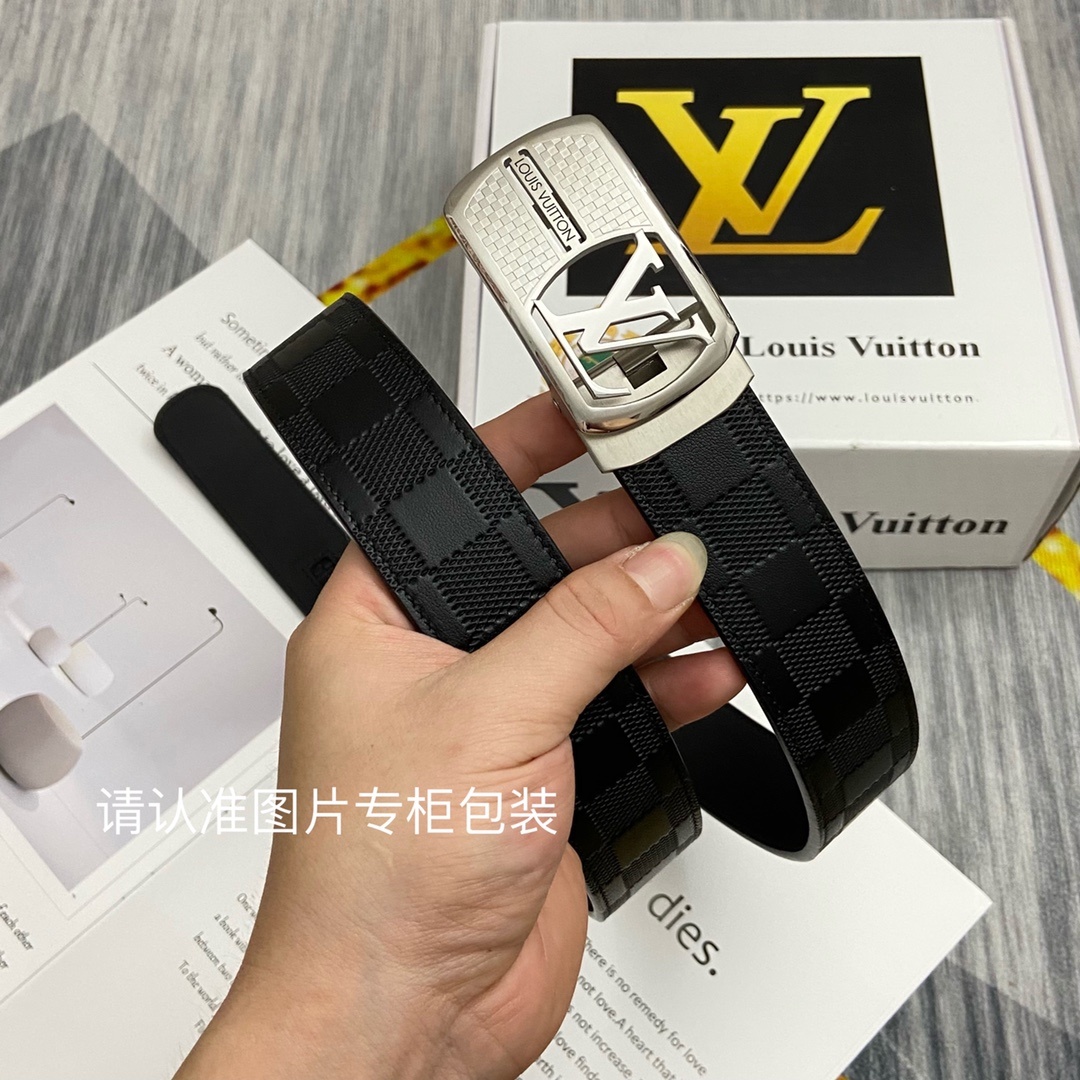 品牌LV路易威登原单皮带腰带单面使用