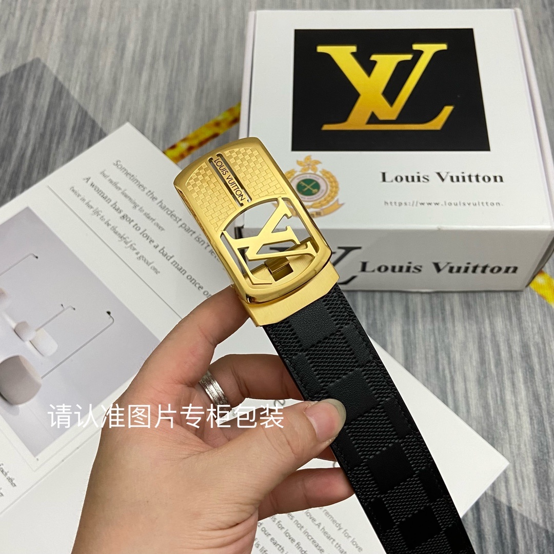 品牌LV路易威登原单皮带腰带单面使用