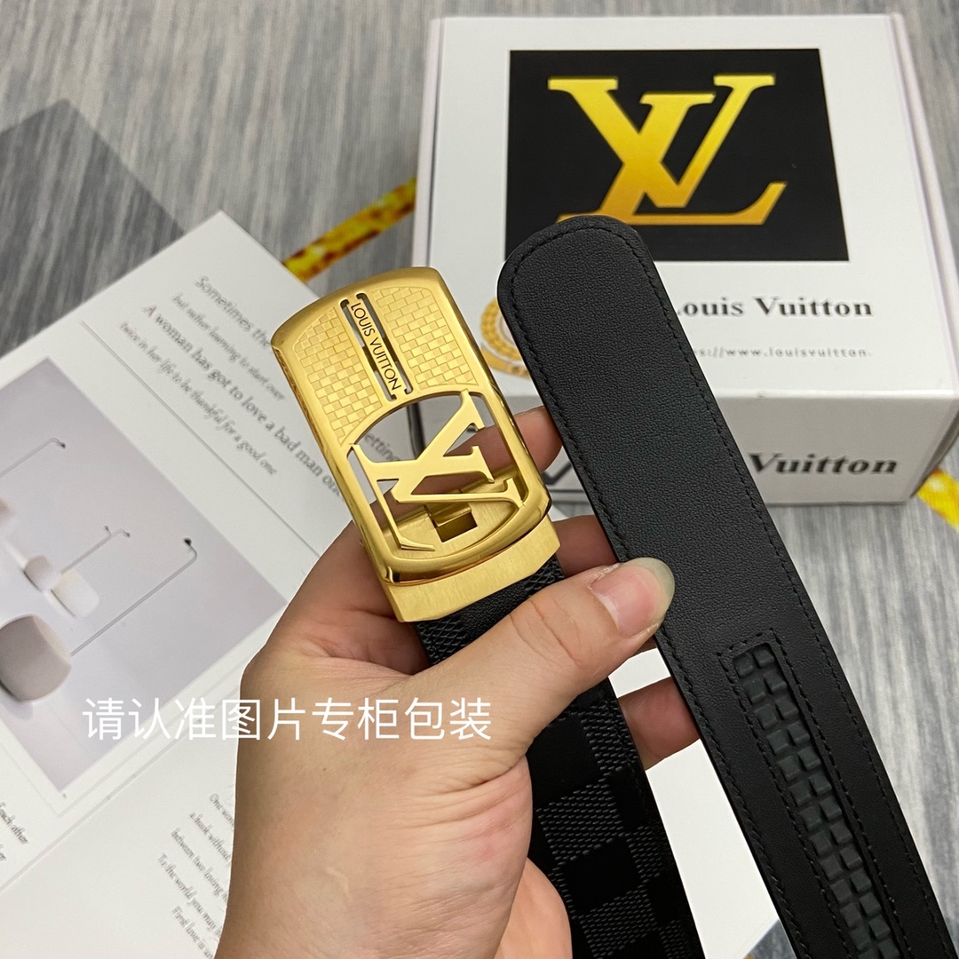 品牌LV路易威登原单皮带腰带单面使用