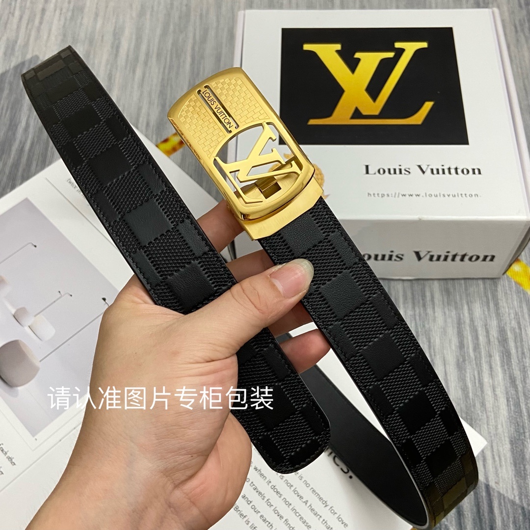 品牌LV路易威登原单皮带腰带单面使用