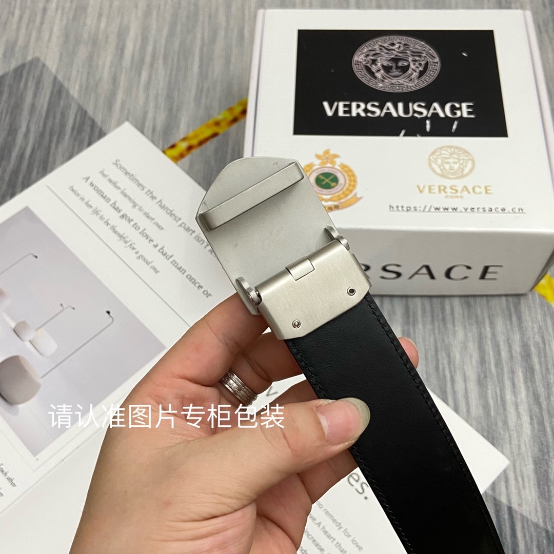 品牌美人头范思哲原单皮带腰带单面使用