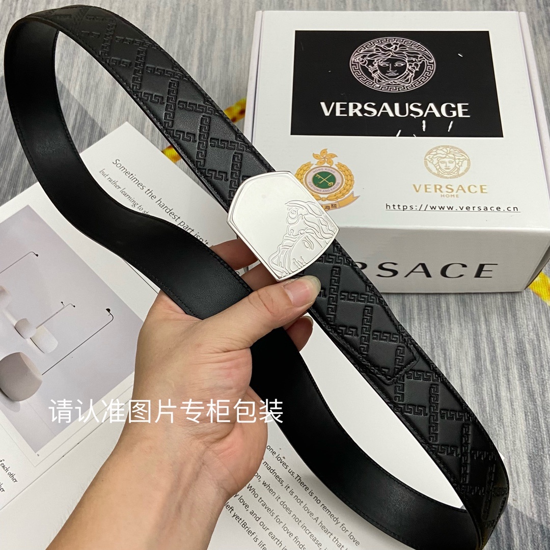 品牌美人头范思哲原单皮带腰带单面使用