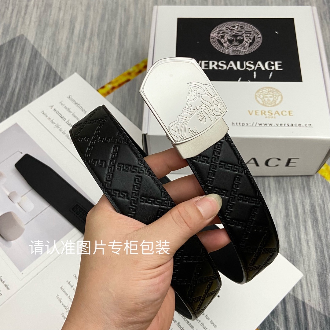品牌美人头范思哲原单皮带腰带单面使用
