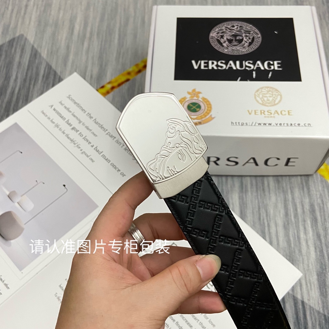 品牌美人头范思哲原单皮带腰带单面使用