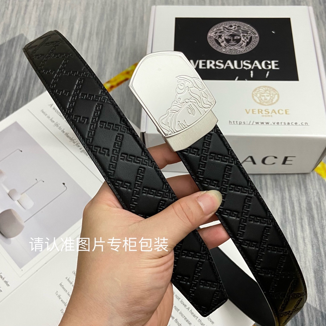 品牌美人头范思哲原单皮带腰带单面使用